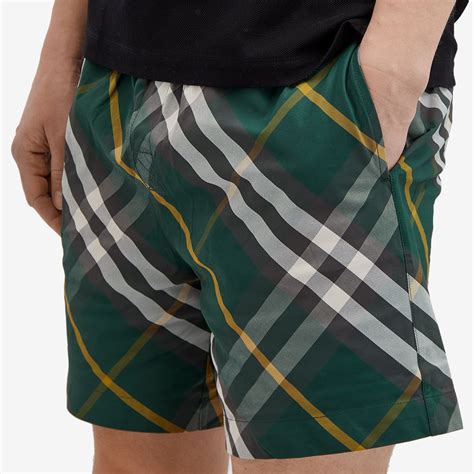 Check Swim Shorts in Ivy 